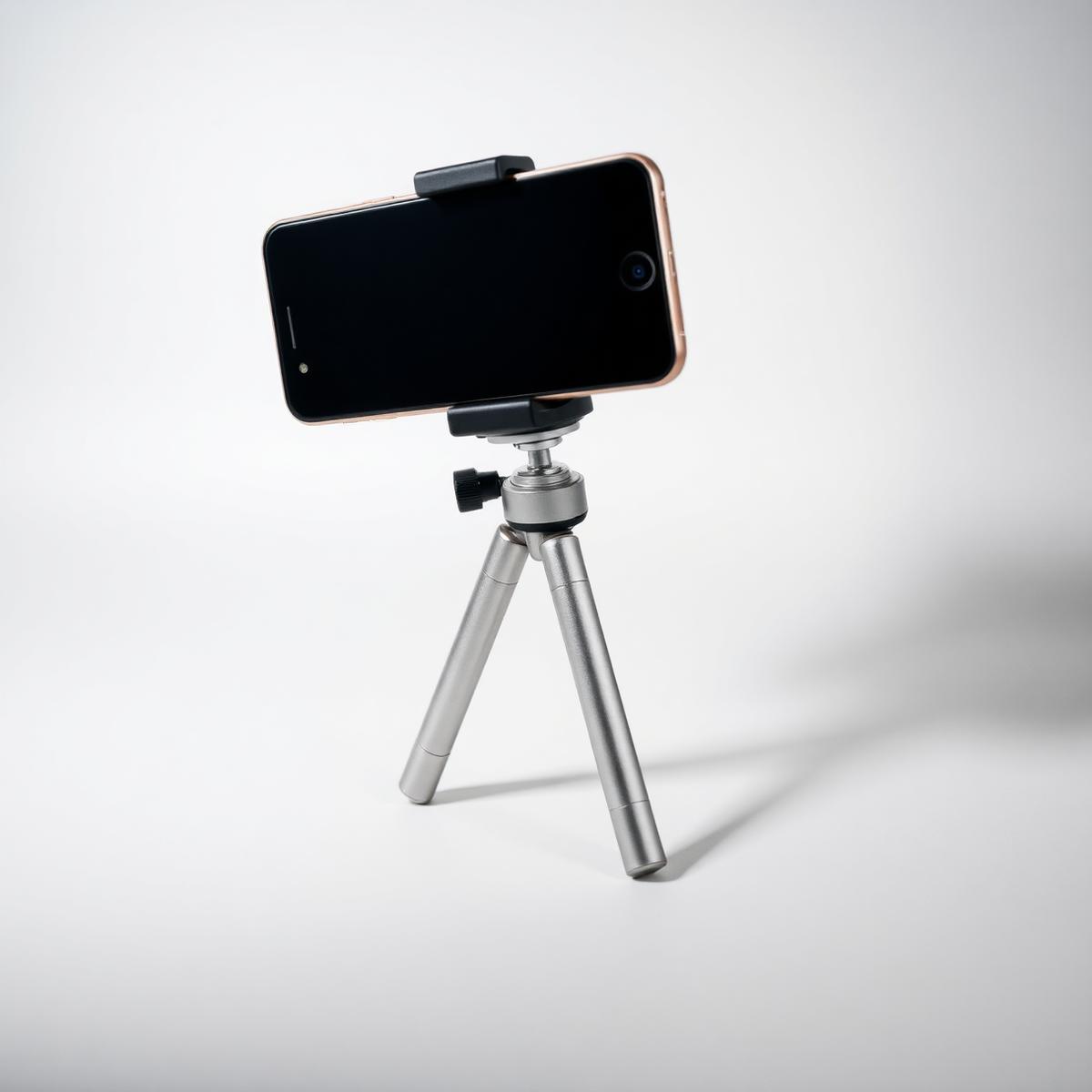 NPTCL aluminium creator tripod with ball head and smartphone clamp
